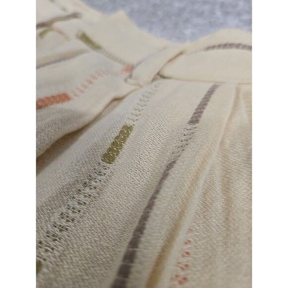 Free People Soft Spirit Trousers Pants Pockets Sand Combo Cream Women’s Size 4 - Picture 11 of 11